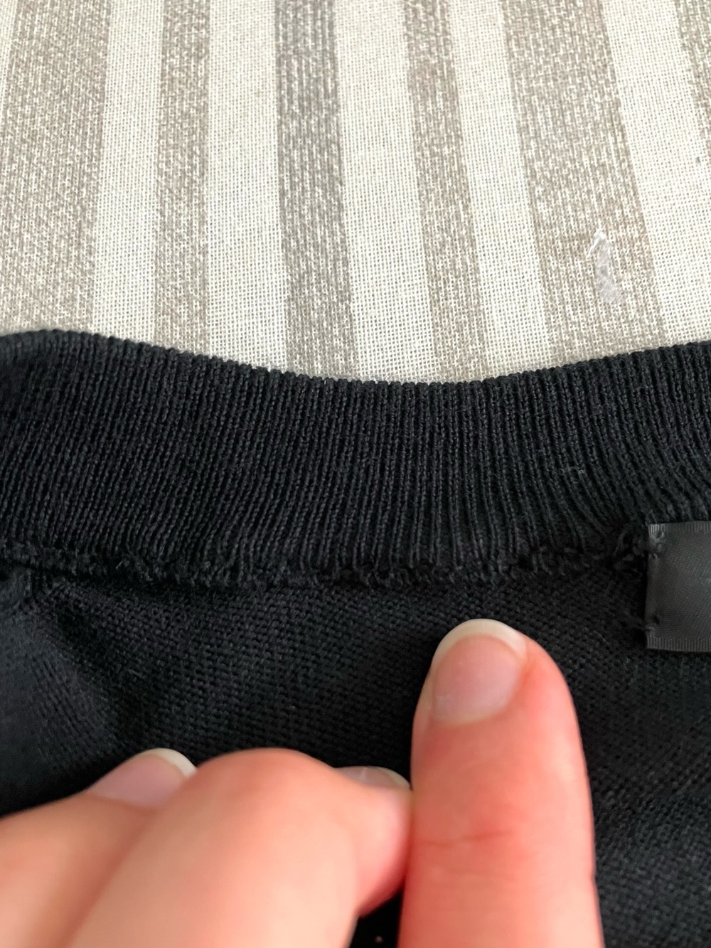 J. Crew Black Button Up Preppy Minimalist Ribbed Cotton cardigan-Size XS - Picture 9 of 10